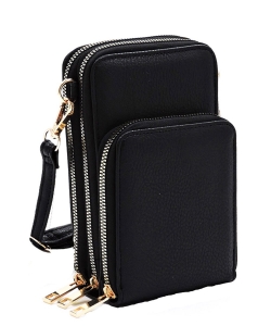 Fashion Crossbody Bag Cell Phone Purse AD081 BLACK